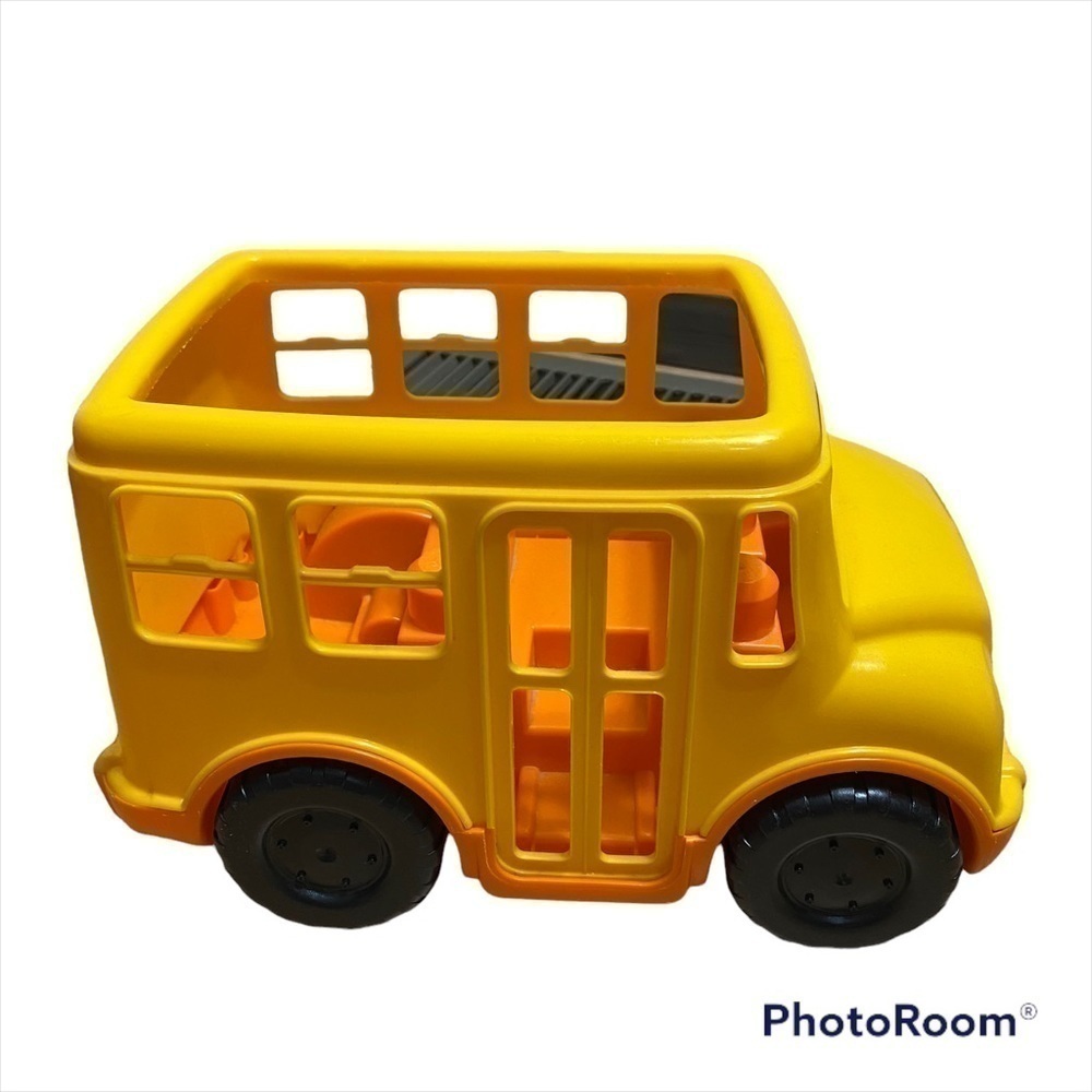 Mega Bloks School Bus Building Toy Large Yellow